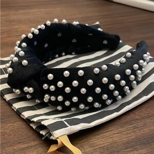 Lele Sadoughi Pearl Headband, New with Tag and Bag